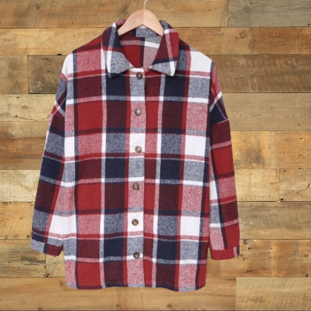 NWT Plaid Shacket  - Picture 7 of 11
